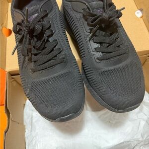 Skechers Black Athletic Shoes